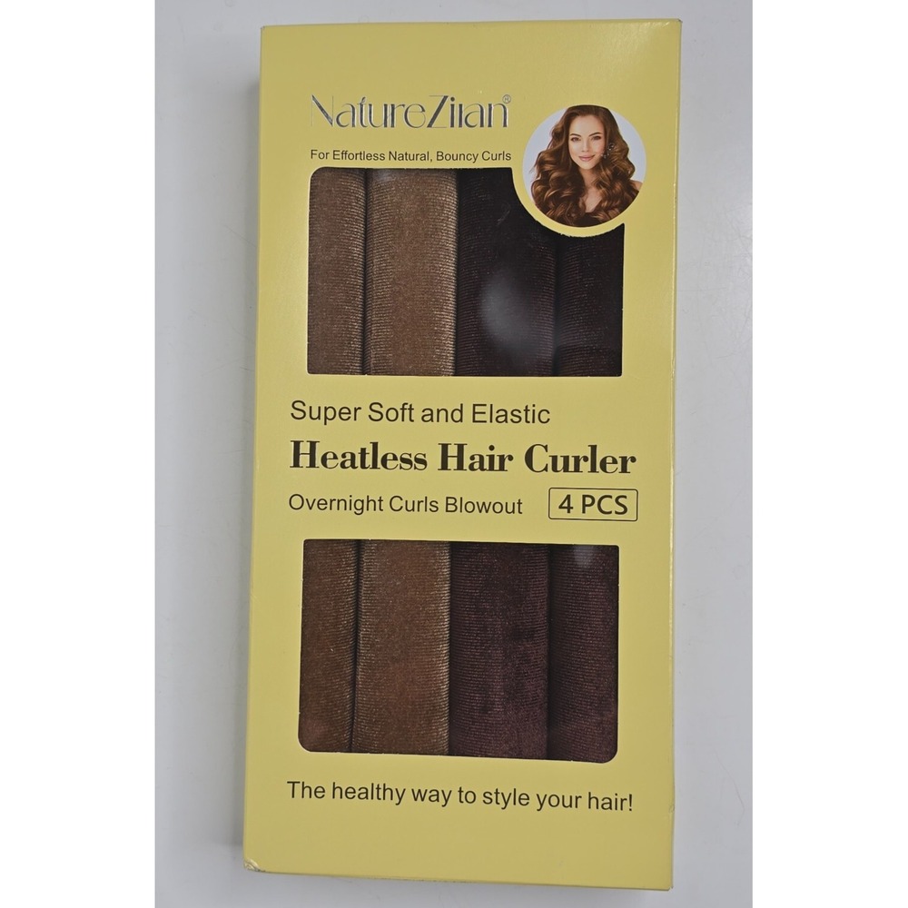 Heatless Curls Overnight Rods 4 Pcs No-Heat Blowout Hair Curler Set Hair Roll